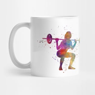 body buiding woman isolated Mug